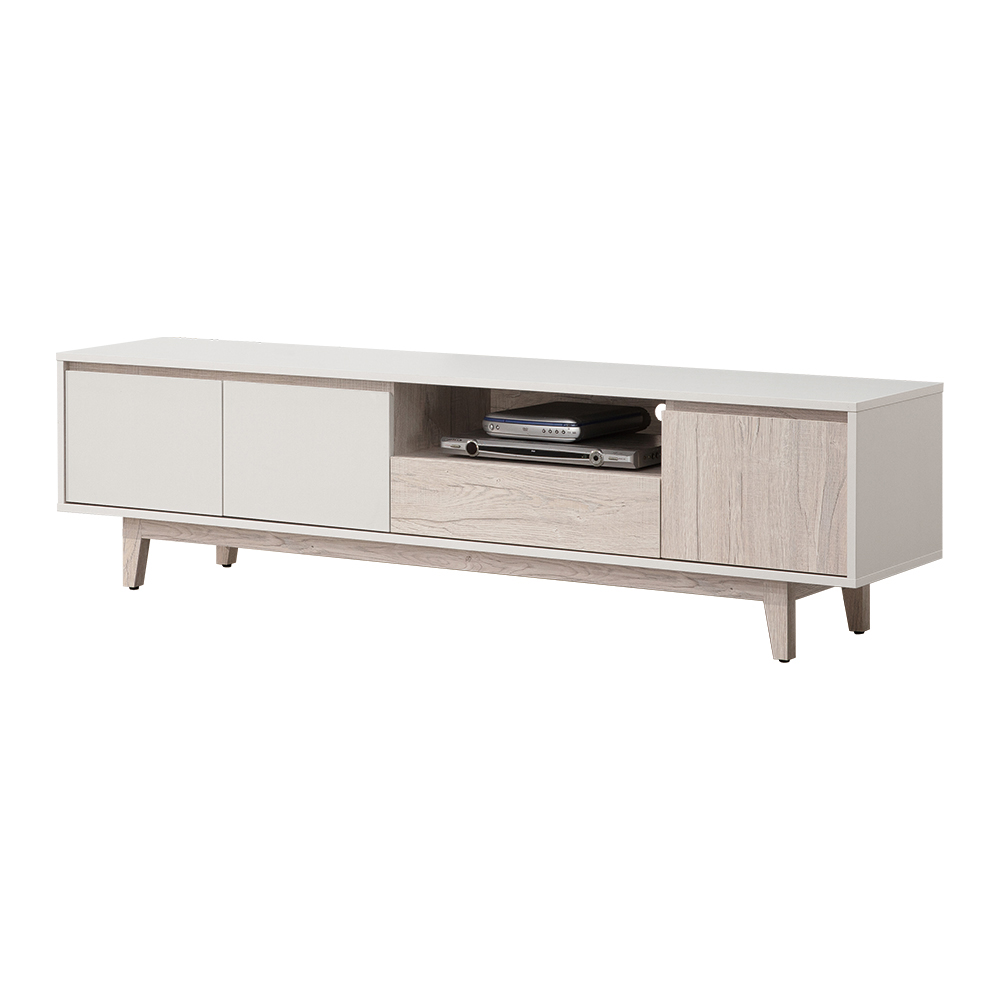 【唯熙傢俱】紀薇橡木雙色6尺電視櫃, , large