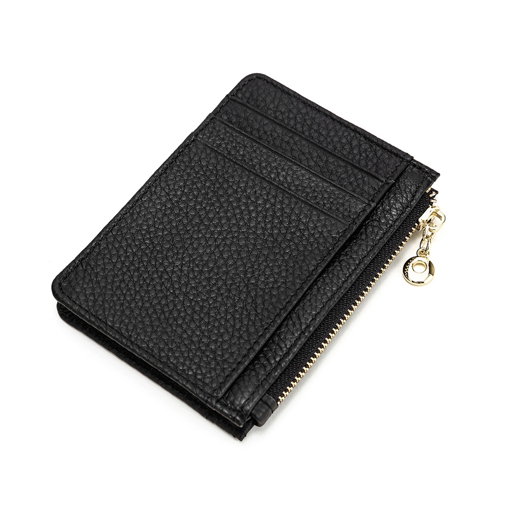 【現貨保固】真皮卡夾小錢包 零錢包 拉鍊零錢包 拉鍊錢包 錢包 鑰匙包 卡夾 皮夾 雙層零錢包 卡夾包 卡片夾 小錢包, , large