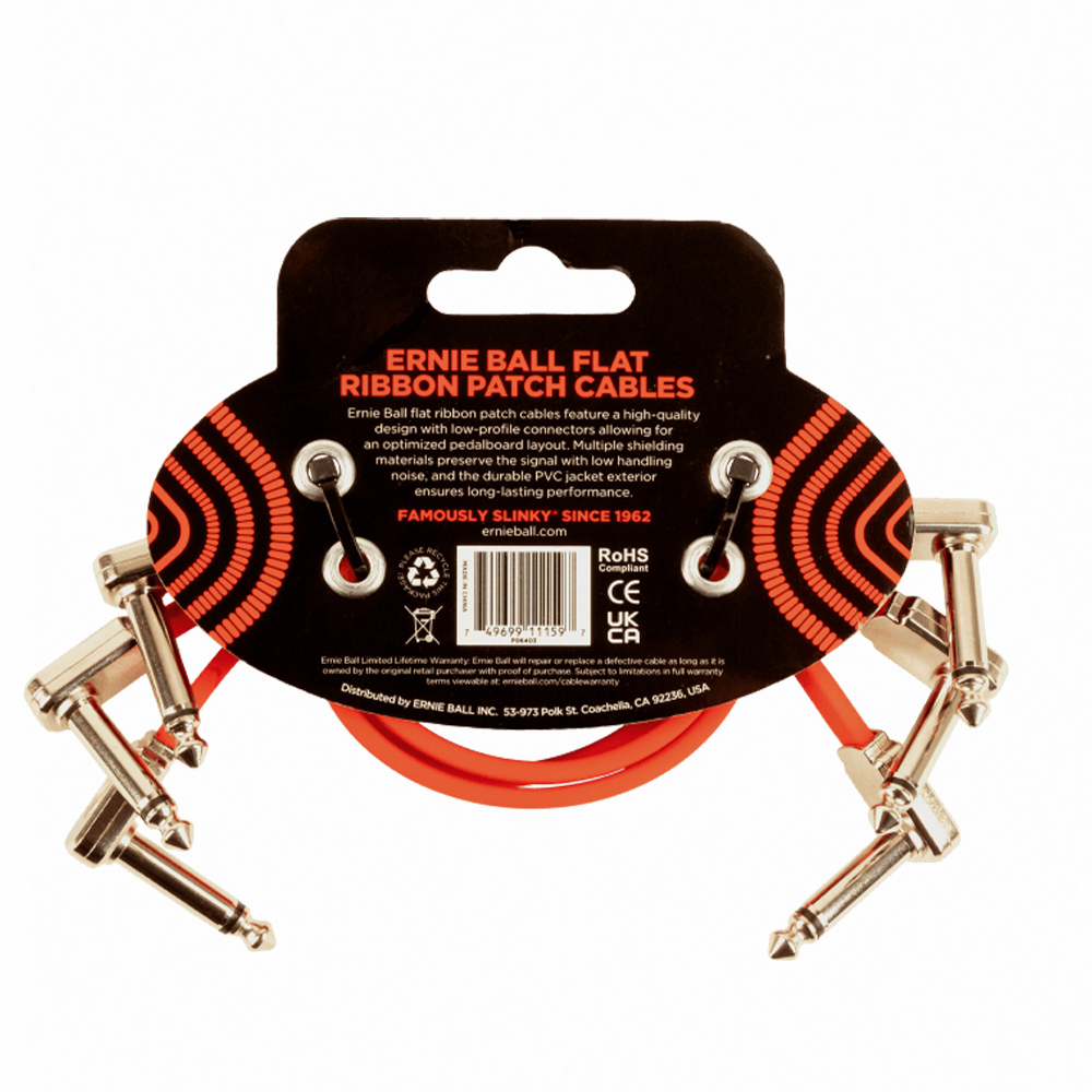 ERNIE BALL 12' Cable 3Pcs 短導線一組三條 30.48公分【敦煌樂器】, , large