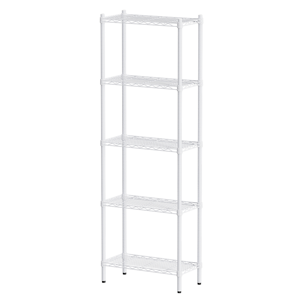 【Y HOUSE】60x30x180cm Lightweight Five-layer Iron Rack Iron Rack Shelf-Painted White, , large