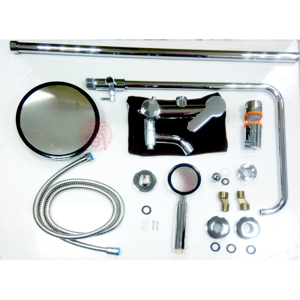 [春佰億]飯店級衛浴設備 6吋 頂噴 手拿兩用式 淋浴柱(1組) 銅製沐浴龍頭 大面板淋浴頂噴花灑 蓮蓬頭 不銹鋼水管 升降滑桿, , large