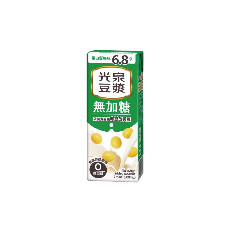 光泉豆漿-無加糖200ml, , large