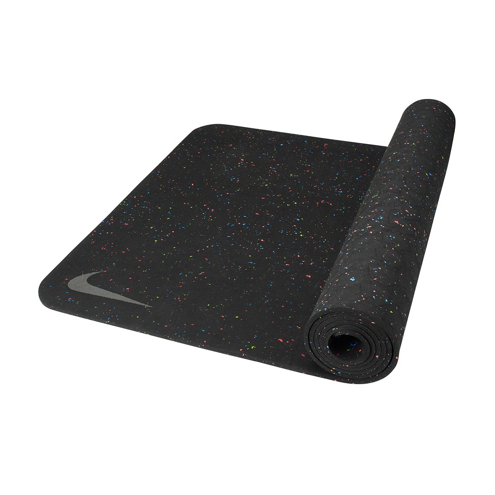 NIKE FLOW 4 MM 瑜珈墊 172CM 45D 舞蹈 隔音墊 運動墊 輕量 便攜 防臭 止滑 卡其 灰綠 黑, , large