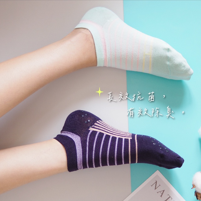 [Kaimei Cotton Industry] 6 pairs set, random and excellent, MIT made in Taiwan, antibacterial, deodorant and anti-slip socks, women's size 20-24cm, Kaimei Cotton Industry, , large