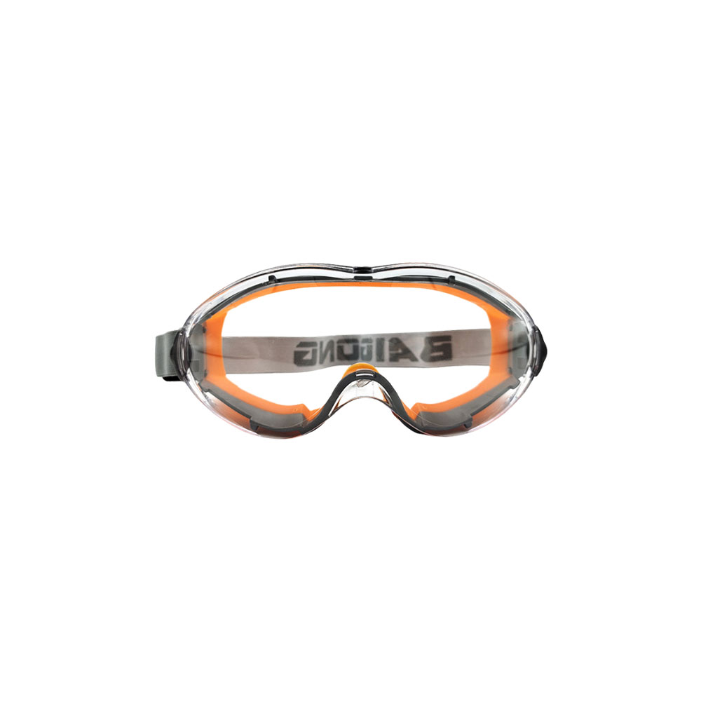 Orange safety goggles, , large
