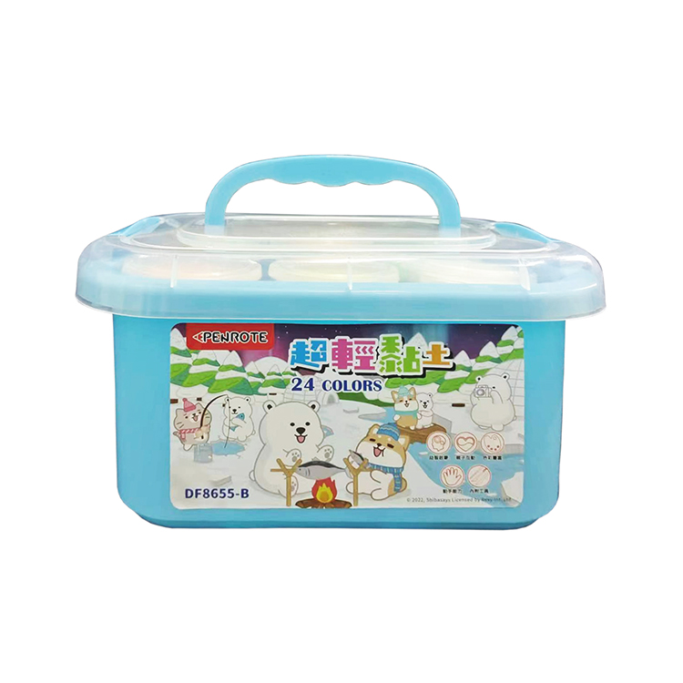 【PENROTE 筆樂】柴語錄24色超輕黏土 藍, , large