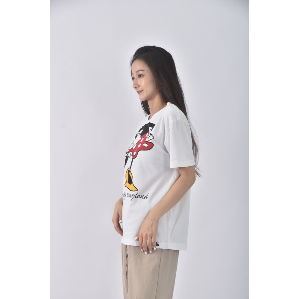 (M) disney棉質純棉米奇白色短袖上衣二手衣, , large