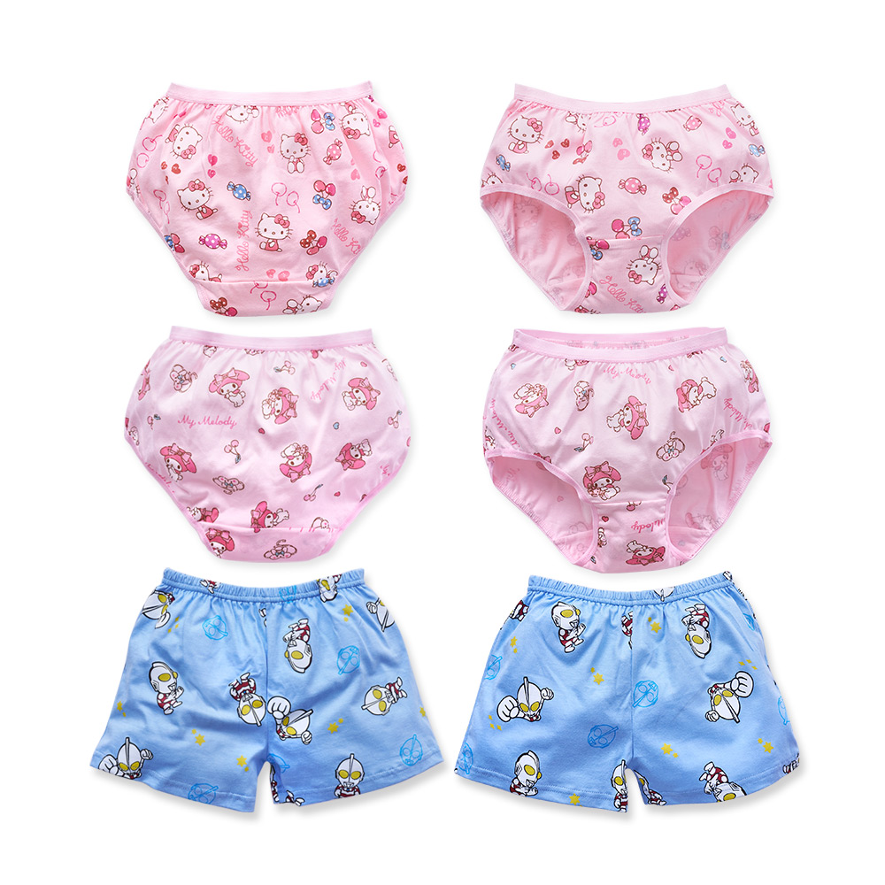 (多款)三麗鷗 Kitty 美樂蒂純棉童內褲 (2入組) 超人力霸王童四角內褲【旺達棉品】UT-CU001, , large