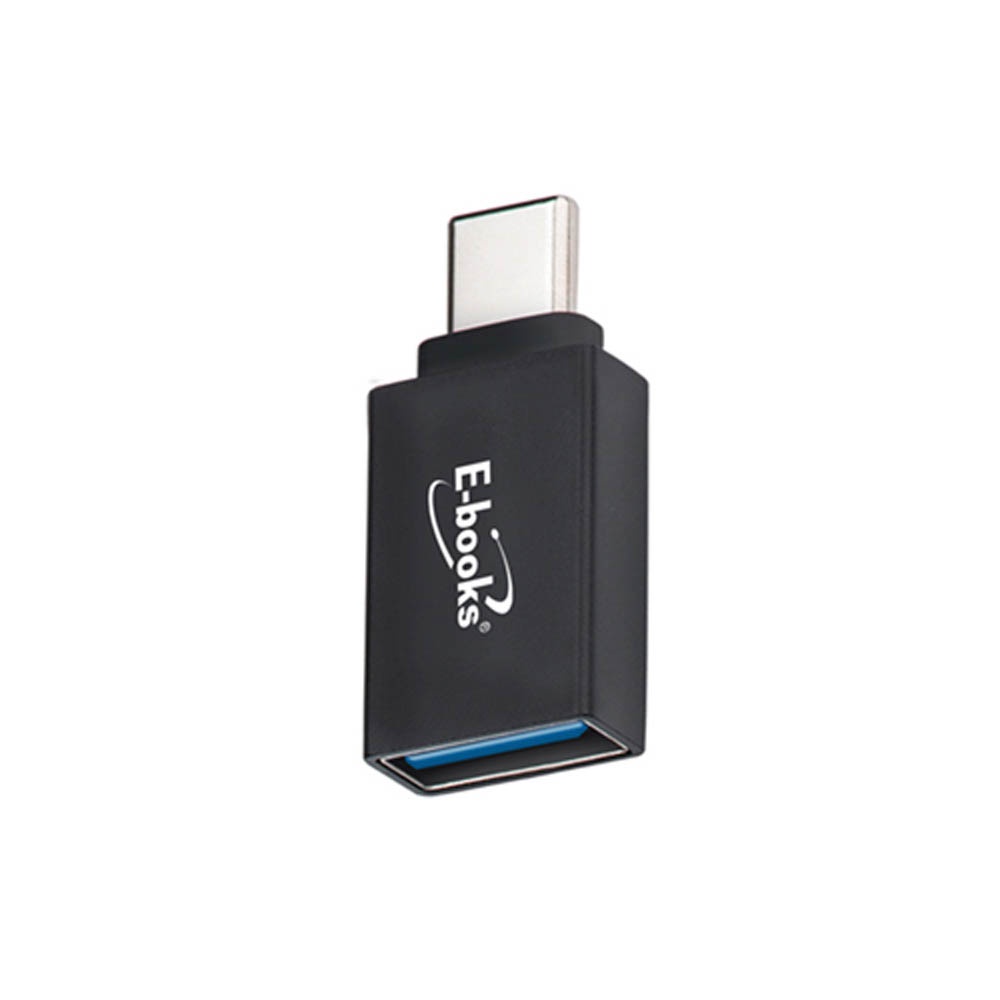 E-BOOKS XA26 USB 3.2 to Type-C Adapter 5Gbps High-Speed Transmission Aluminum alloy durable design, , large