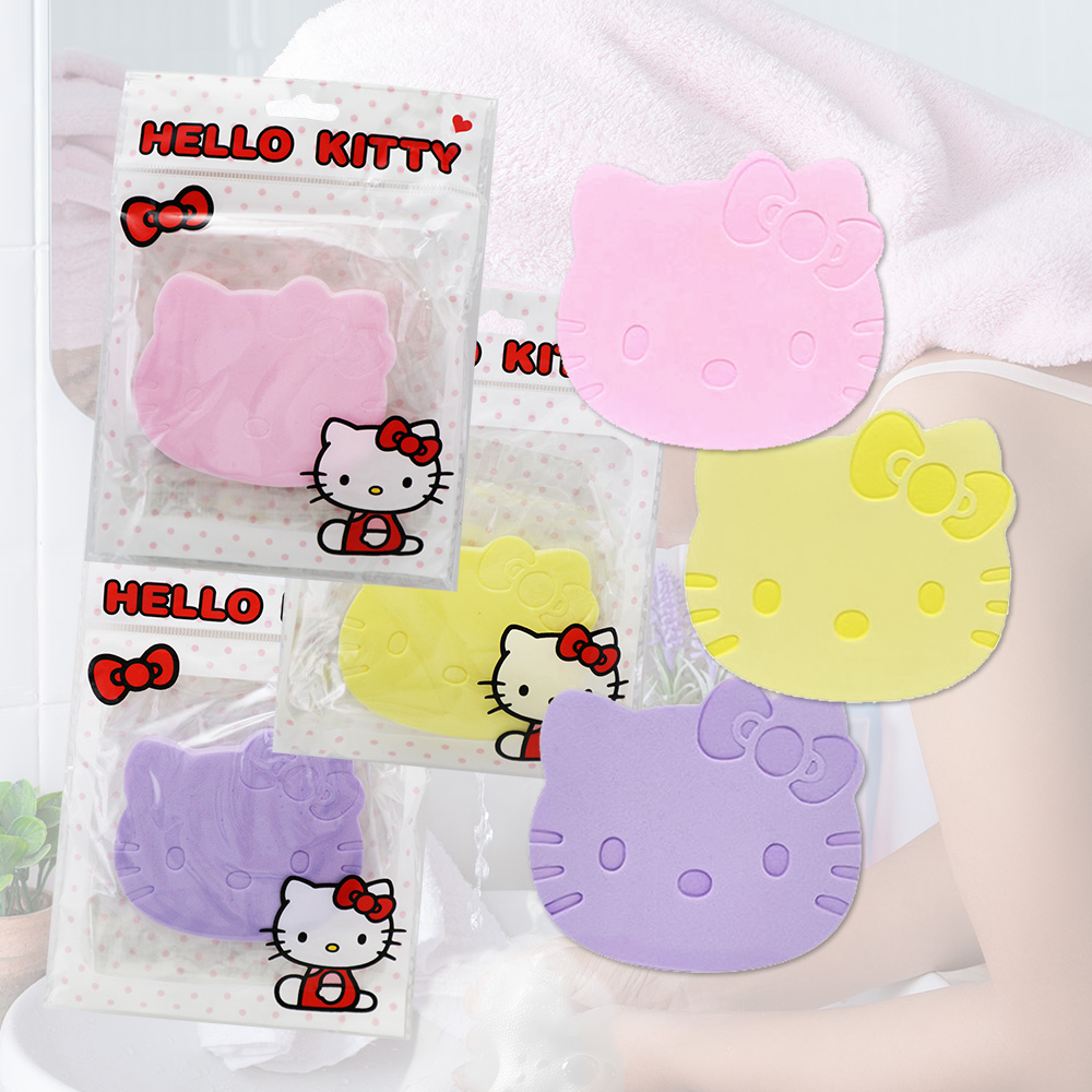 Hello Kitty造型洗臉海綿-12入