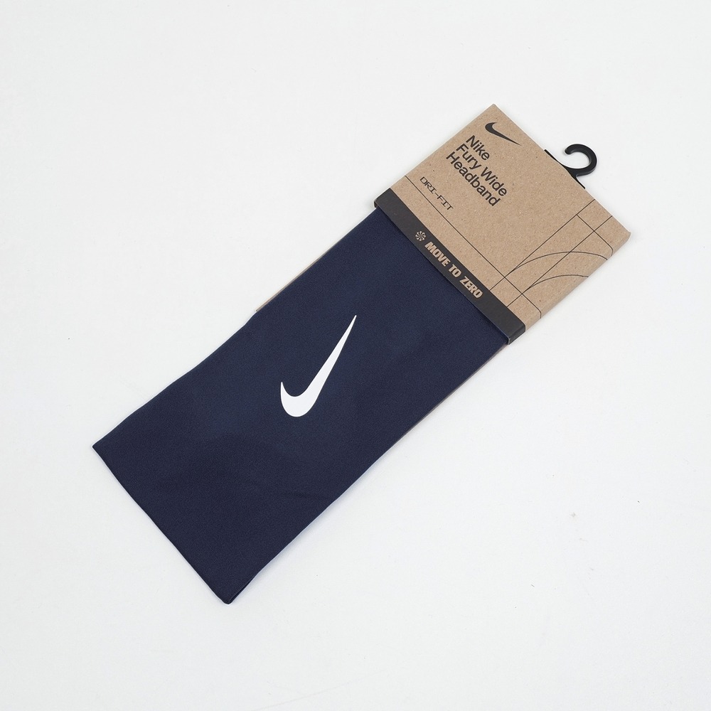 [秉宸] NIKE FURY CLASSIC 寬版頭帶 (有矽膠條) 丈青, , large