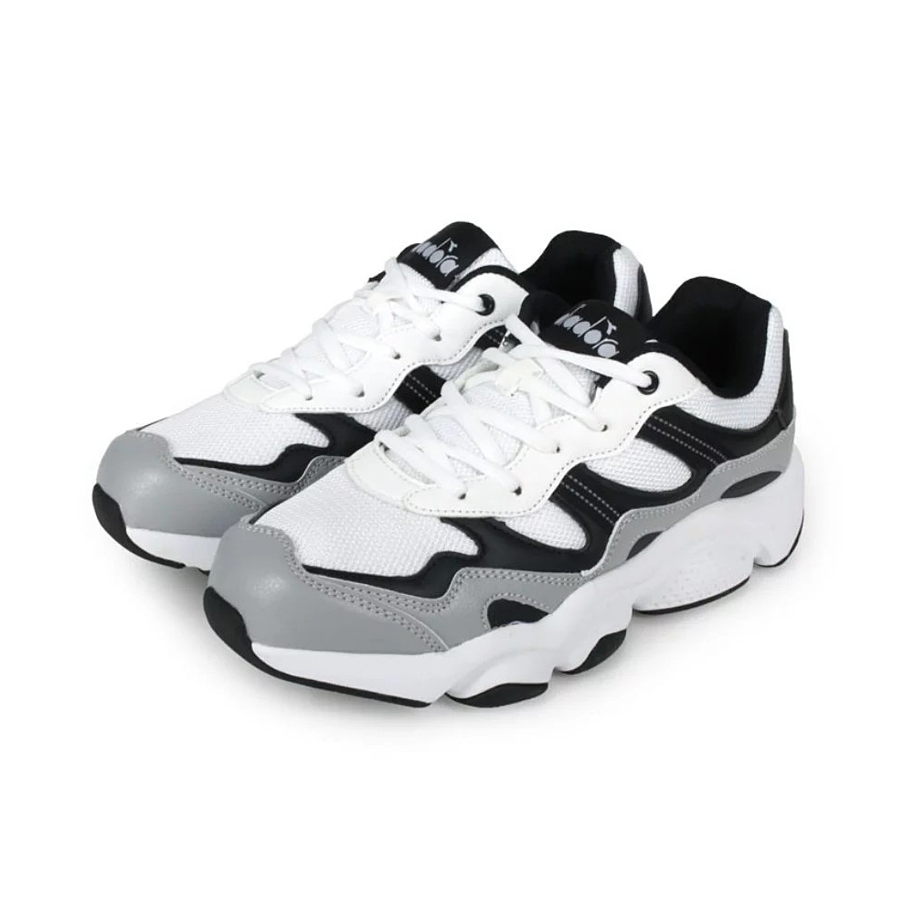 DIADORA迪亞多那 時尚生活運動鞋 男運動鞋 老爹鞋 復古 拼接 休閒 高腳背 吸震 輕量 耐磨 止滑 白藍 白灰, , large