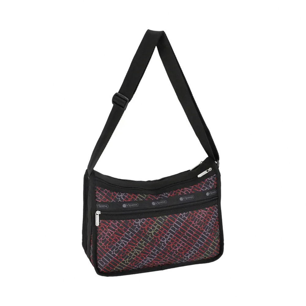 |快速出貨|Lesportsac Deluxe Everyday Bag 奢華斜背包 送禮-霓光字舞, , large