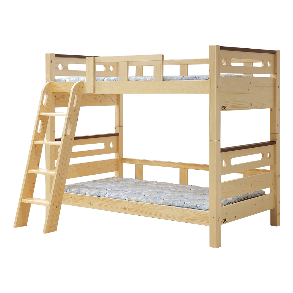 【唯熙傢俱】馬克北歐松3.5尺雙層床, , large