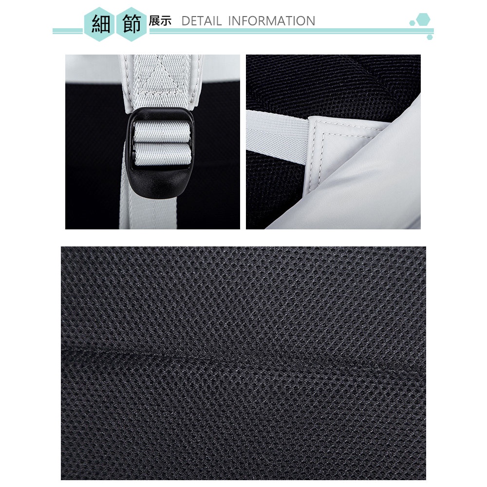 SPRING-尼龍布筆電商務後背包 輕量大容量防潑水耐磨透氣 14吋筆電防震後背包 情侶後背包 A4尼龍後背包-多色, , large