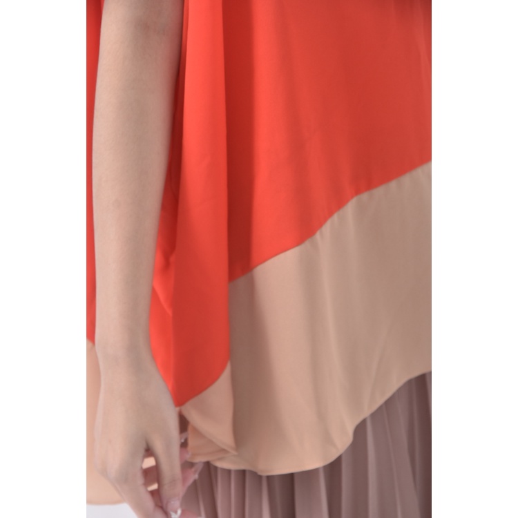 (L) moma質感無袖紅色上衣二手衣, , large