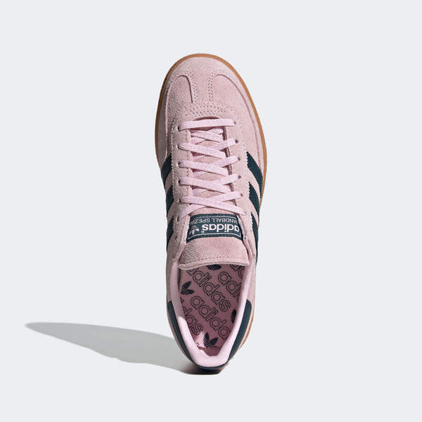 Kixpress-Adidas Handball Spezial W 女 休閒鞋 經典 復古 麂皮 三葉草 粉紅 深藍 [IF6561], , large