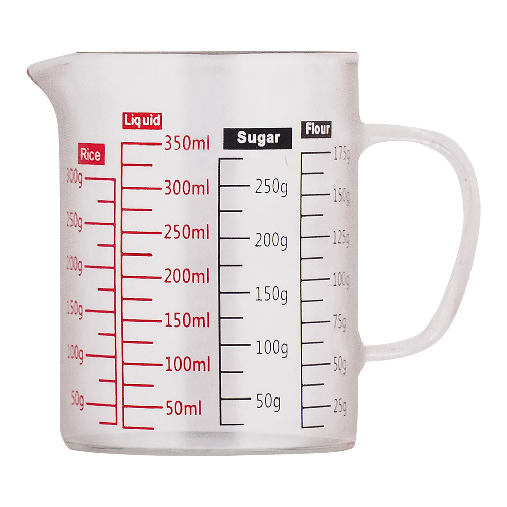 寶馬牌玻璃多功能量杯-350ml-2入, , large