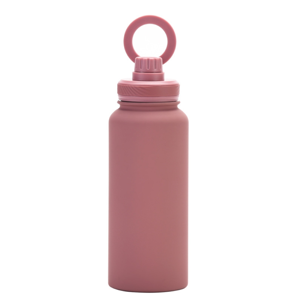 MagSafe Magnetic Insulated Water Bottle, Large Capacity 1000ml/rouge pink (Includes Cup Brush), 胭脂粉 1000ml (贈杯刷), large