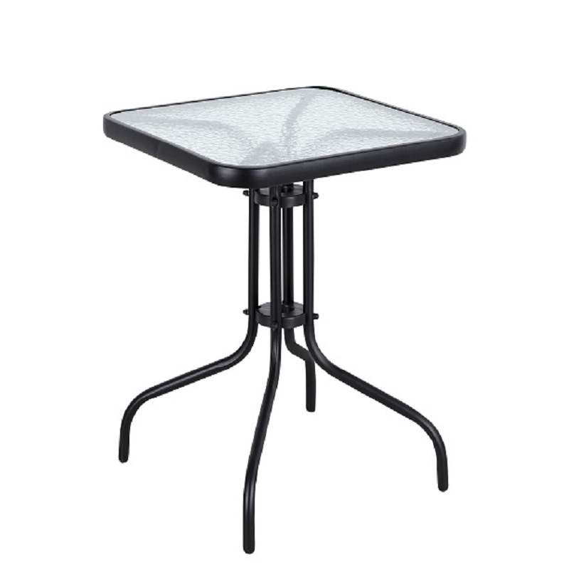 glass small square table, , large