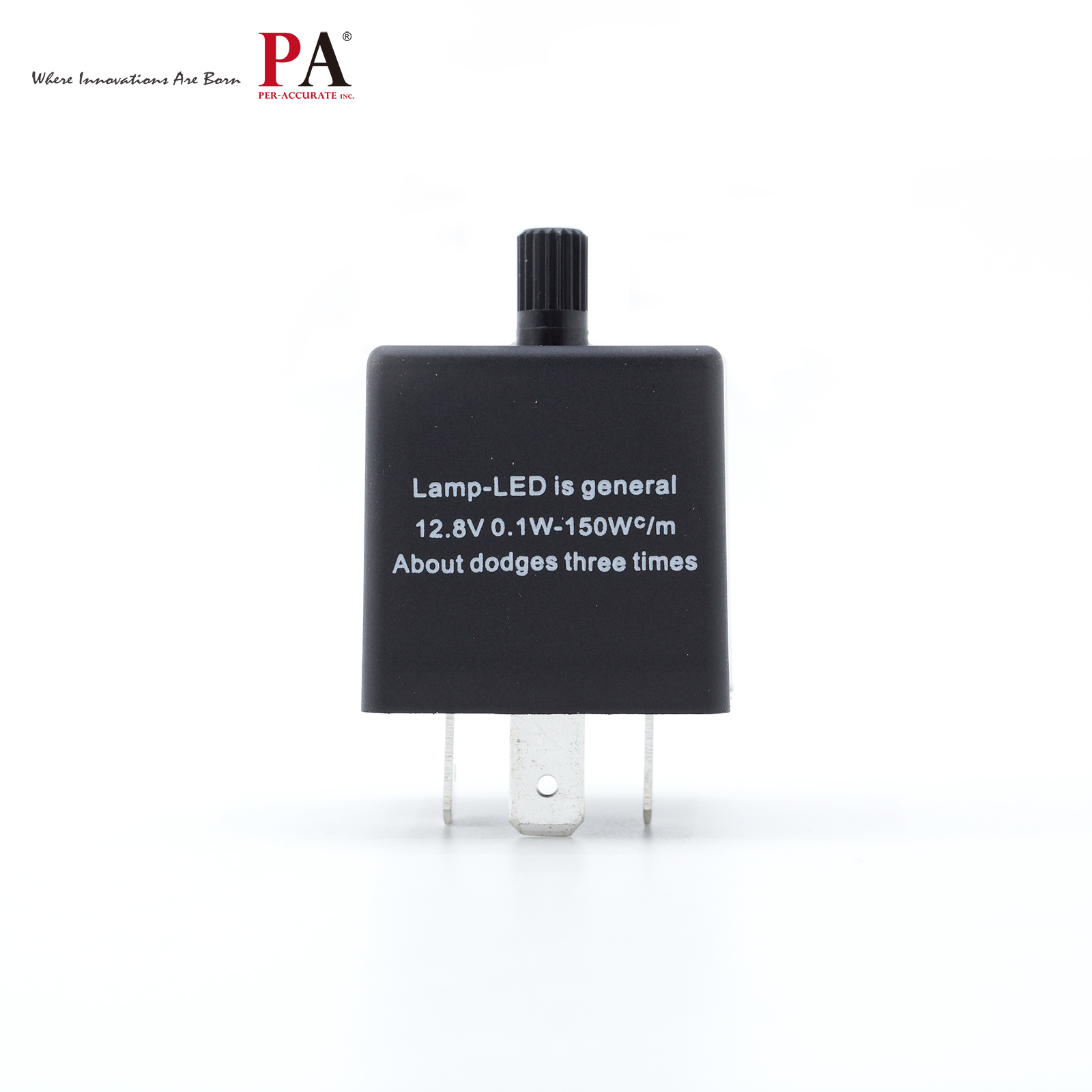 [PA LED] 3 PIN CF14 12.8V Adjustable Electric Flasher Relay adjustable, , large