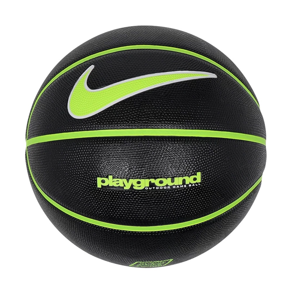NIKE EVERYDAY PLAYGROUND 8P 7號球 籃球 比賽 訓練 運動 戶外 耐磨 控球精準 黑綠 琥珀, 琥珀*新款, large