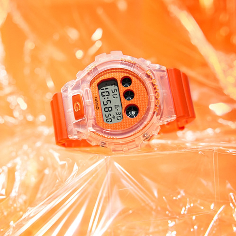 CASIO 卡西歐 G-SHOCK 扭蛋系列 彩色運動電子錶 DW-6900GL-4, , large