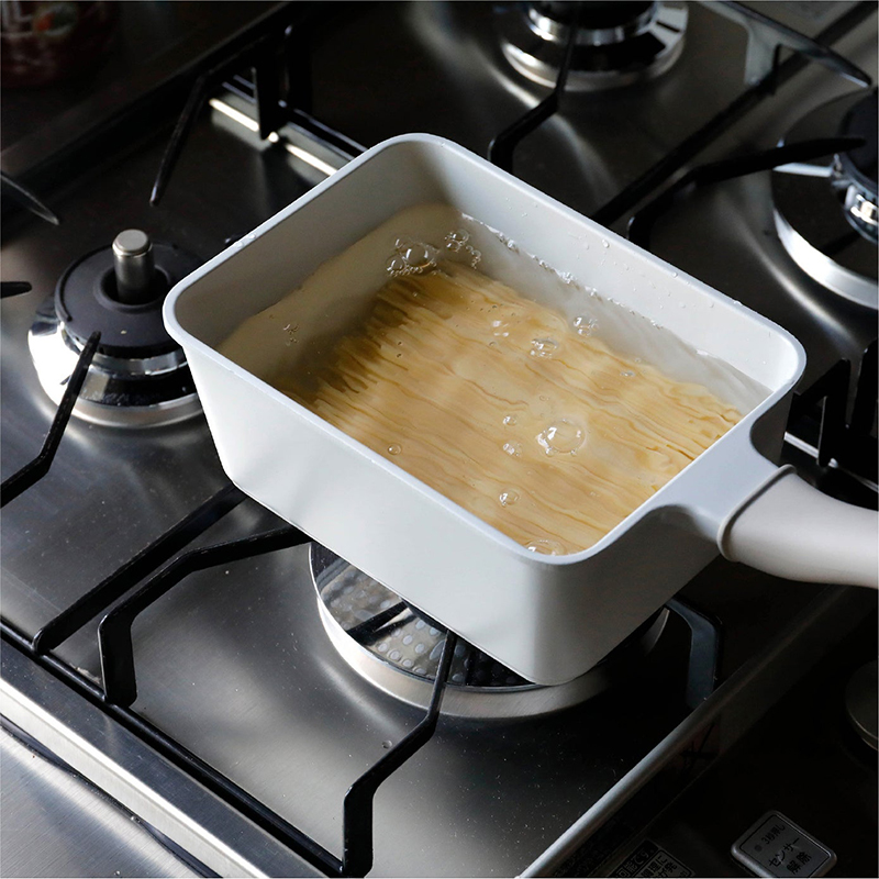 【CB JAPAN】copan Supot系列 IH爐輕量方型料理鍋13x18cm(附蓋), , large