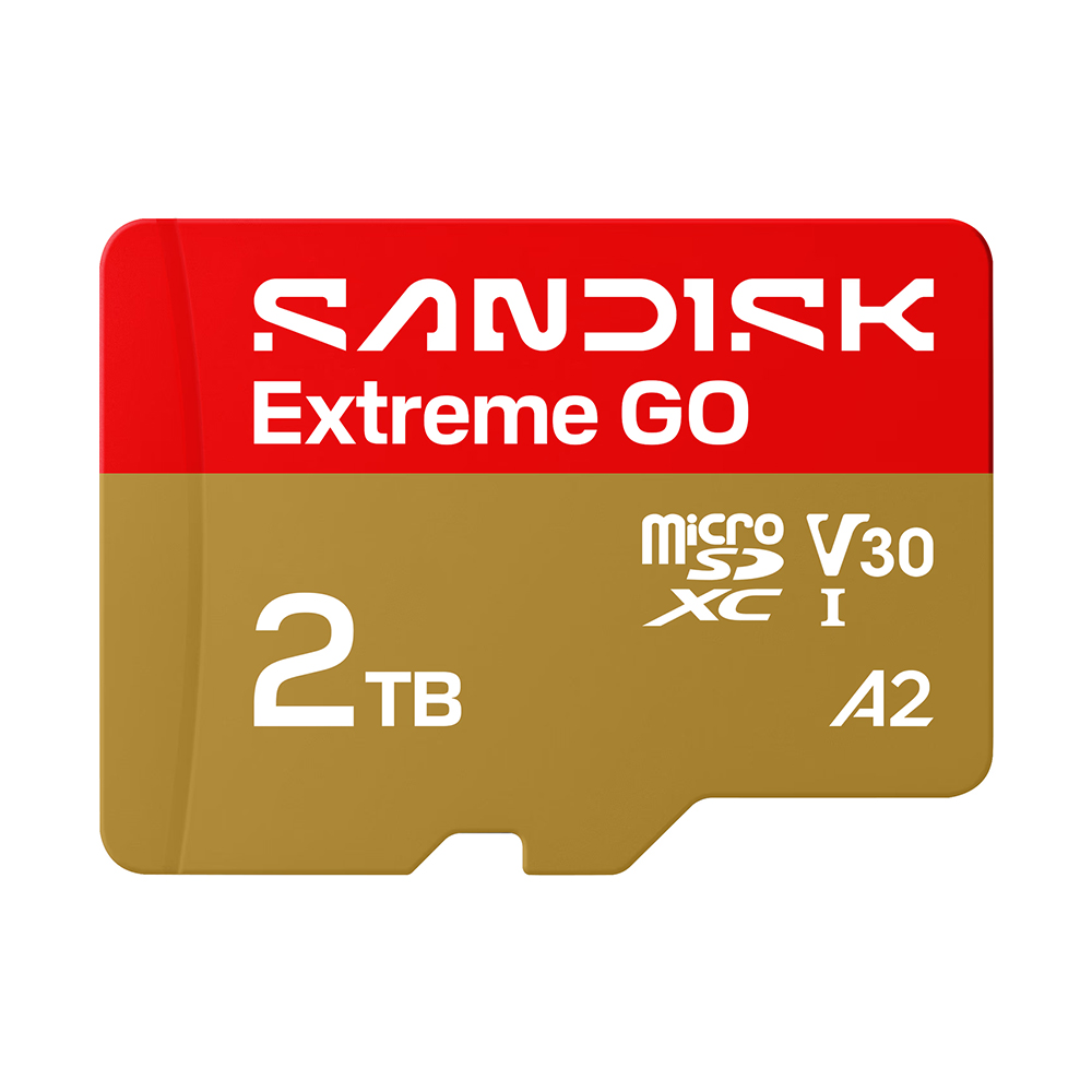 【SanDisk】Extreme GO 2TB microSDXC A2 U3 UHS-I V30 4K 記憶卡, , large