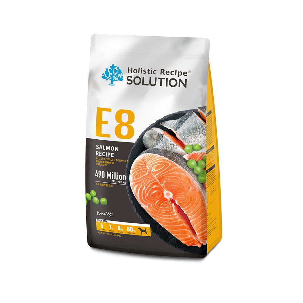 【耐吉斯】E8 能量鮭魚餐 無穀全齡犬配方(全齡犬飼料 狗飼料 狗糧 犬糧 狗食)4.5LB(2.04KG), , large