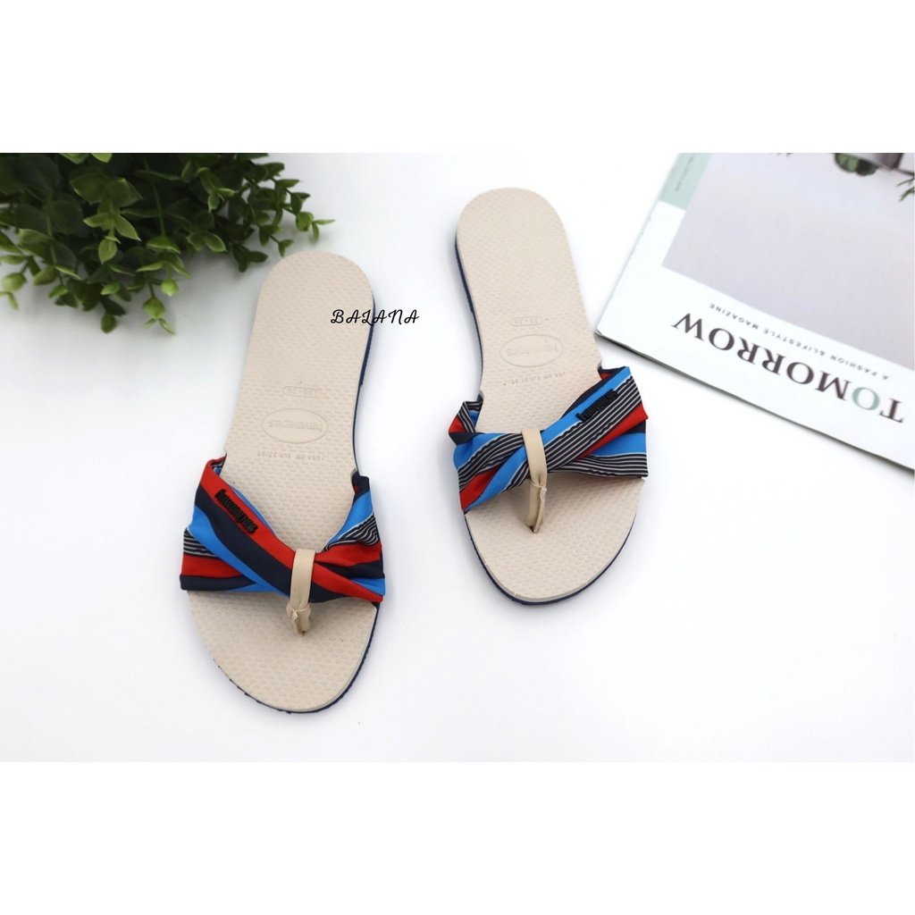 『當天出貨』[巴拉娜巴西人字拖專賣店]中壢實體店面 Havaianas YOU TROPEZ 沙灘 海灘 海邊夾腳拖/人字拖鞋 米結/橘藍色/米紅, , large