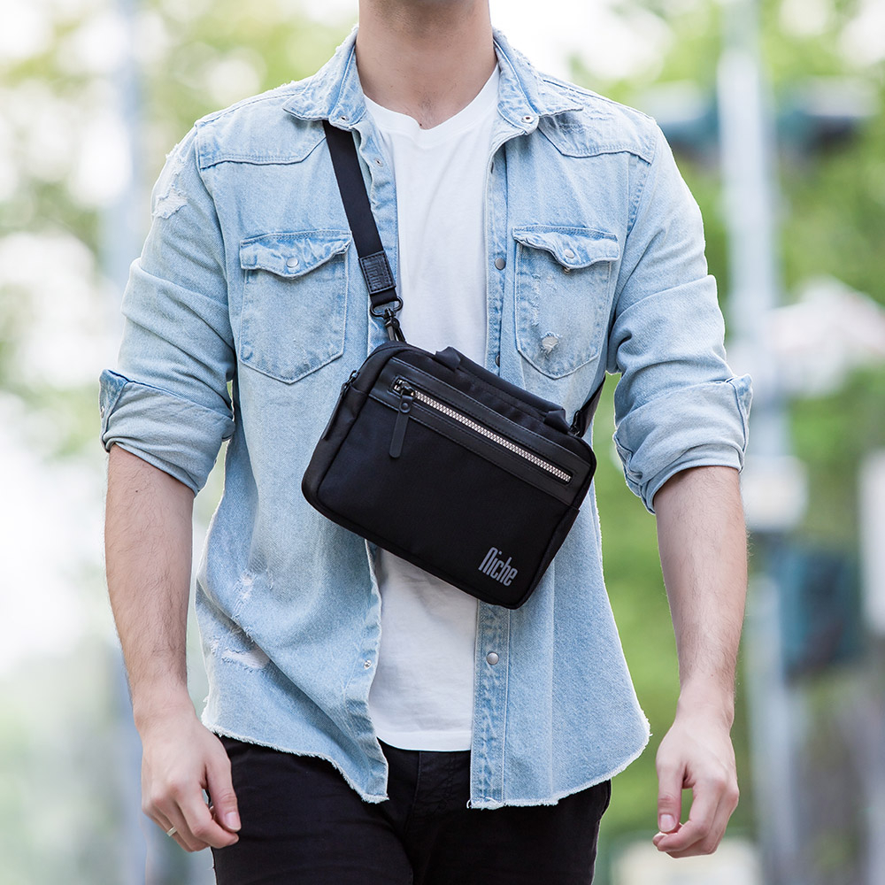 【Niche 樂奇】隨身側背包 機能小包 含頸掛/肩背帶) N-19812, , large