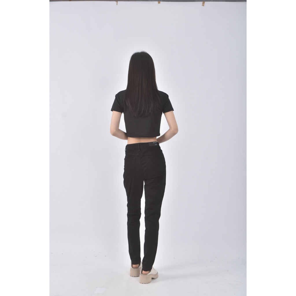 (M) dstld質感黑色長褲二手衣, , large