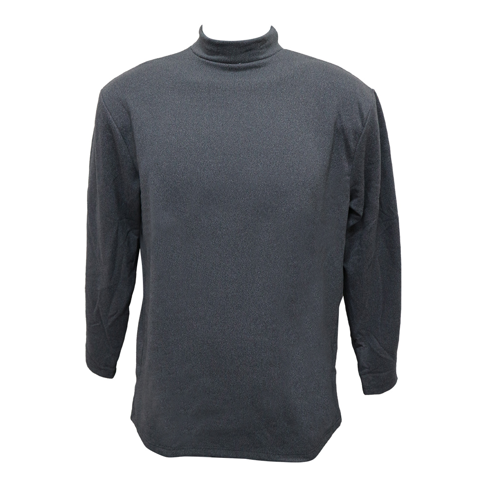 男羊毛蠶絲保暖衣-立領-6865-麻灰色-XL號-2件, , large