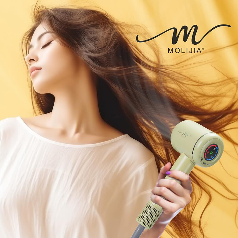 【MOLIJIA】M195 Negative Ion Constant Temperature High-Speed ​​Hair Dryer - Spring Sprout Green, , large