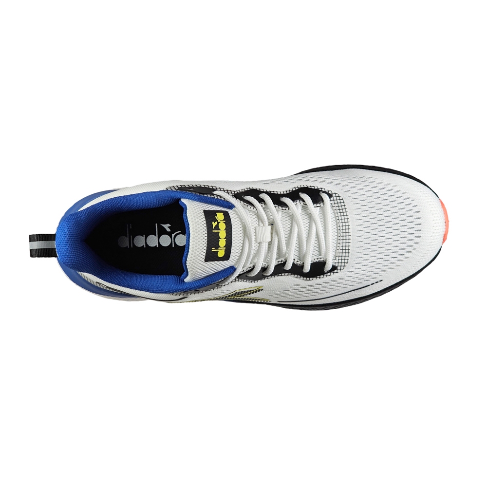 DIADORA迪亞多那 專業輕量慢跑鞋 男運動鞋 男鞋 時尚 透氣 飛織 抗菌 吸震 減壓 緩衝 止滑 白 黑綠 藍, 藍,27, large