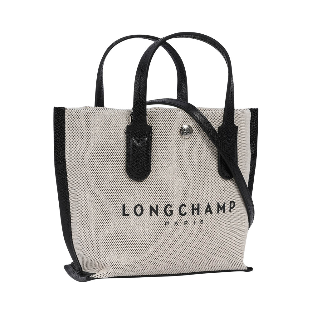 LONGCHAMP Essential 帆布及牛皮手提/斜背二用包(XS)/自然色, , large