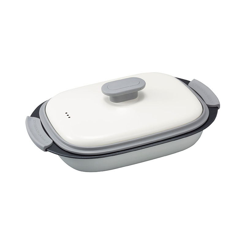 【CB JAPAN】copan系列 微波爐專用長方形燒烤盤 白, , large