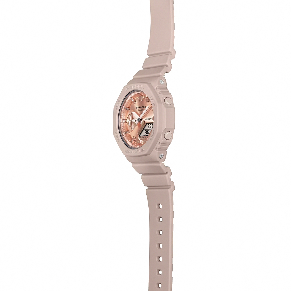 CASIO 卡西歐 G-SHOCK ITZY有娜配戴款 煙燻粉色 粉紅金八角手錶  GMA-S2100MD-4A, , large