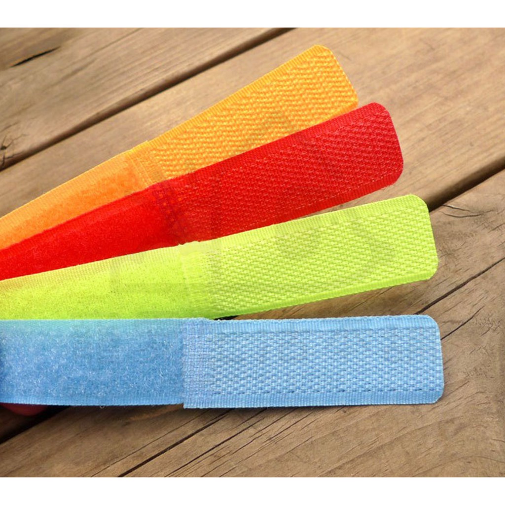 【寵愛生活本舖】彩色魔鬼氈固定帶2cm*18cm 寵物襪子固定帶 線材收納, , large