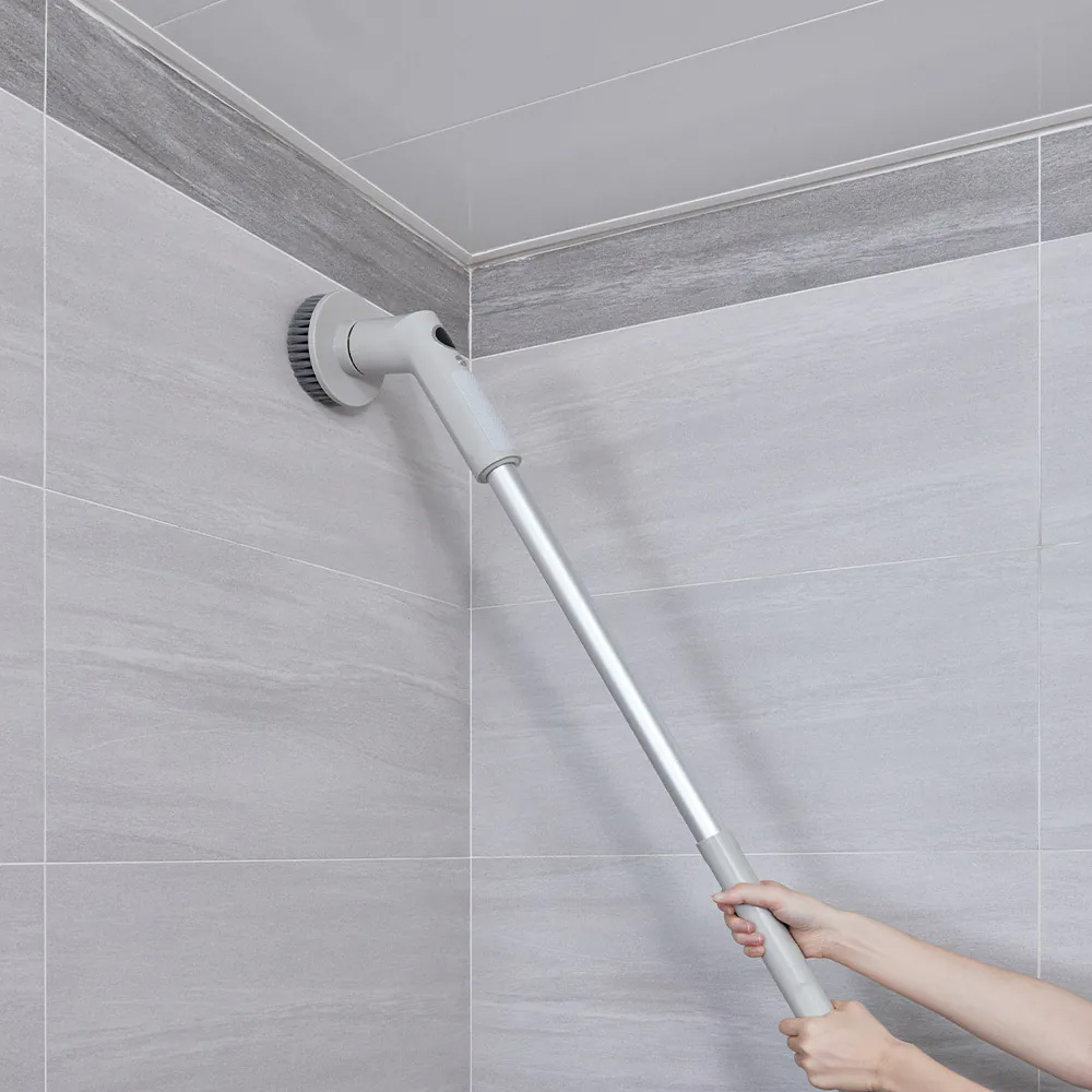 ARTISAN奧堤森 第三代USB兩用電動清潔刷 多功能 無線電動 清洗刷 清洗機 清洗高處 多刷頭 耐用 耐磨 暖月灰, , large