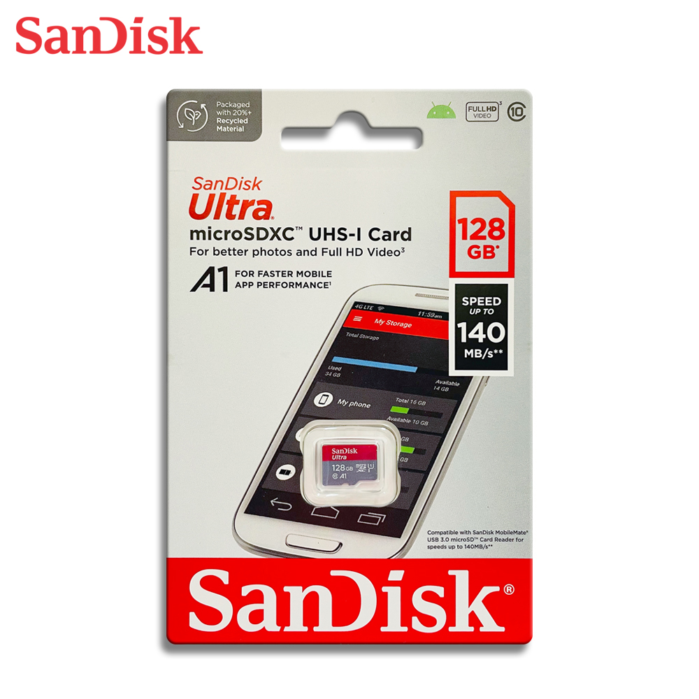 【SanDisk】 Ultra 128G UHS-I C10 A1 U1 microSDXC 記憶卡, , large