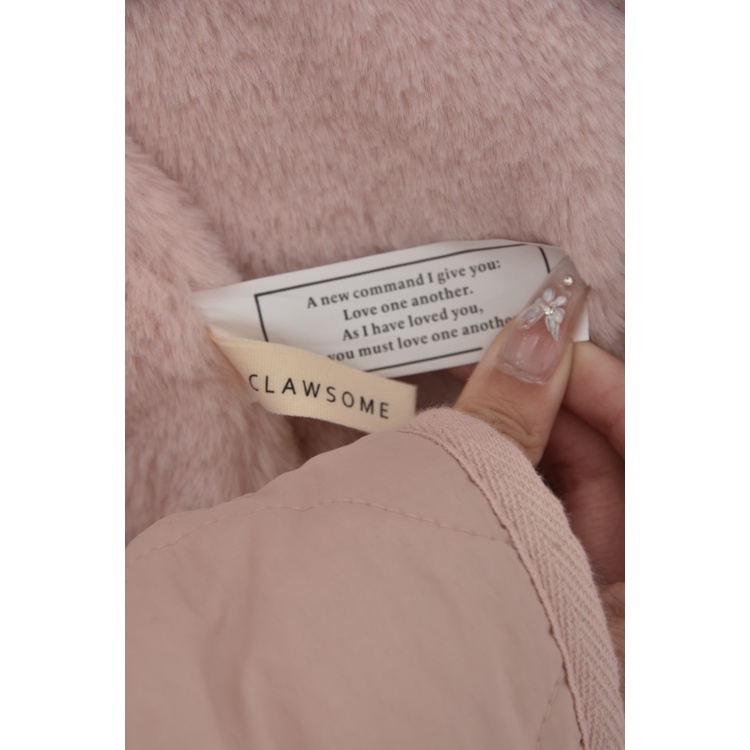 (L) clawsome韓牌質感收腰粉色外套二手衣, , large