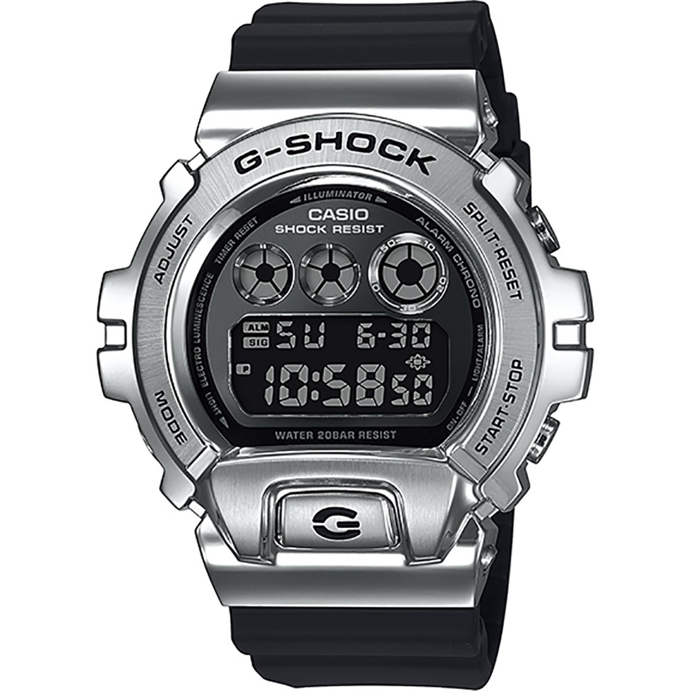 CASIO 卡西歐  G-SHOCK DW-6900 25周年金屬手錶(GM-6900-1), , large