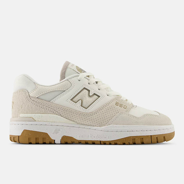 Kixpress-New Balance 女 復古鞋 休閒 運動 B楦 NB 550 皮革 簡約 穿搭 膠底 米 [BBW550TB], , large