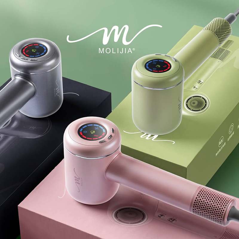 【MOLIJIA】M195 Negative Ion Constant Temperature High-Speed ​​Hair Dryer - Tranquil Gray, , large