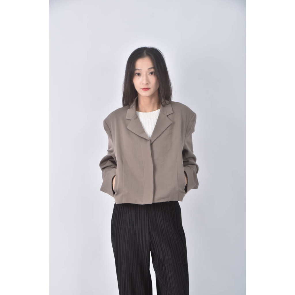 (S) agnes b西裝棕色外套二手衣, , large