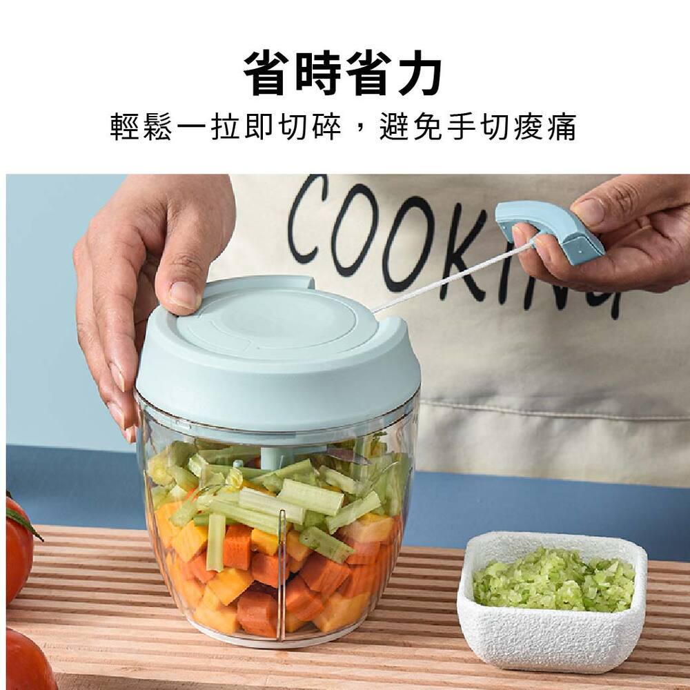 手拉切菜器 大容量 拉蒜器 碎菜器 蒜泥器 切丁器 切蒜器 手拉切碎器【Ho覓好物】蒜泥器 搗蒜器 YHX1772, , large