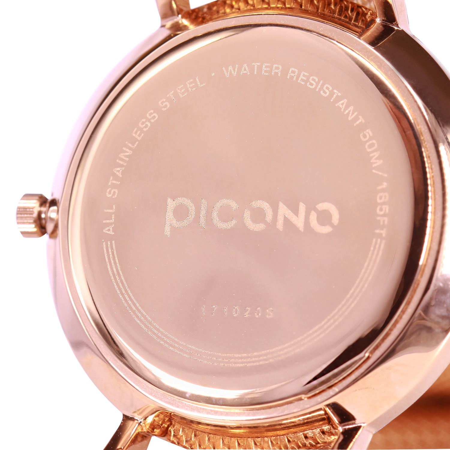 【PICONO】Siempre minimalist brown leather strap couple watch-Dark blue / SI-11001 Ladies, , large