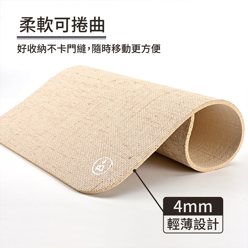 【Monster】 B+ Multi-Purpose Anti-Slip Mat – Linen Series (60x40cm) – Linen Black, , large